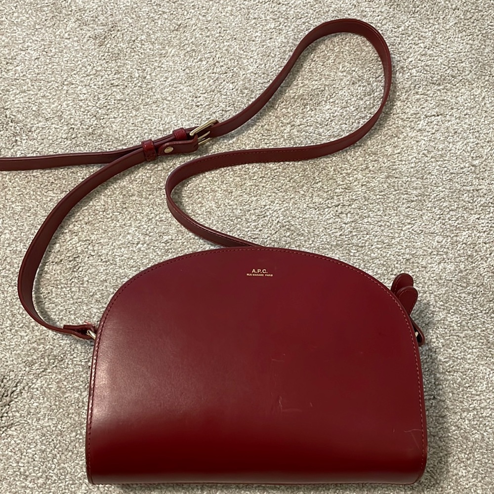 A.P.C. Half moon bag Red
